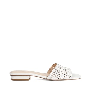 Dune Ladies Leostar - Laser Cut Leather Mules