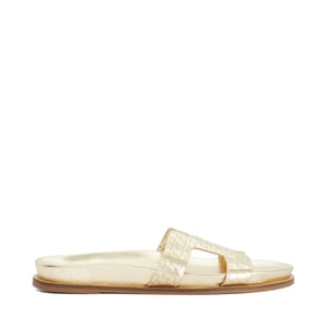 Dune Ladies Larow - Gold Slip-On Sandals