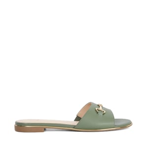 Dune Ladies Leonies - Flat Leather Slip-On Mule