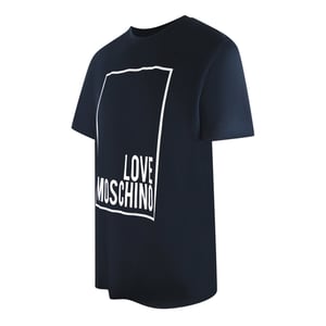 Love Moschino Box Logo Navy Blue T-shirt