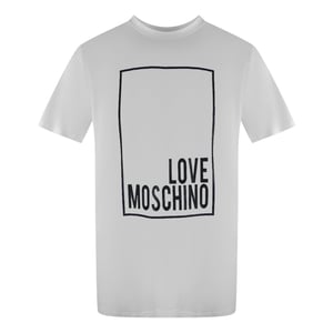 Love Moschino Box Logo White T-shirt