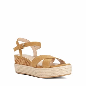Dune Ladies Kalmias - Raffia Flatform Wedge
