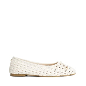 Dune Ladies Hypnos - Woven Raffia Ballet Flats
