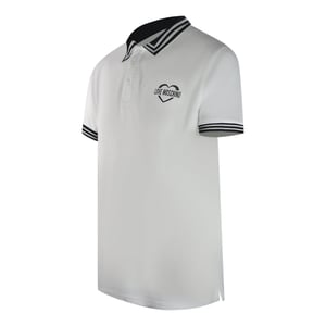 Love Moschino Twin Tipped Collar Love Logo White Polo Shirt