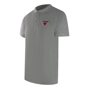 Love Moschino Heart Logo Grey Polo Shirt