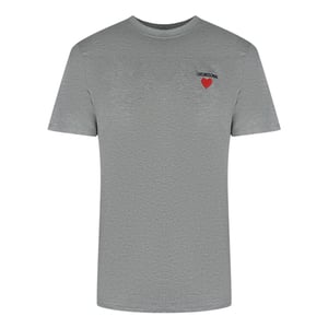Love Moschino Liten Logo Grå T-shirt