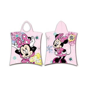 Disney Minnie Mouse Strik Handdoek met capuchon (Roze/Multikleurig)