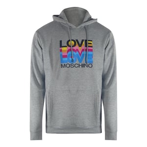 Love Moschino Multi Logo Grijze Hoodie