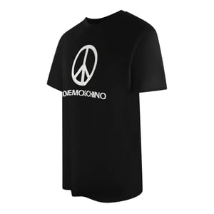 Love Moschino Peace Logo Black T-shirt