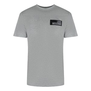 Love Moschino Block Logo Grey T-shirt