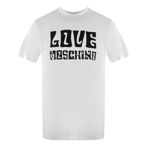 Love Moschino Logo White T-shirt