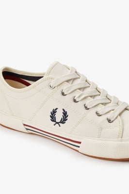 Fred Perry B708 Vintage Tennis Canvas Heren Witte Sneakers