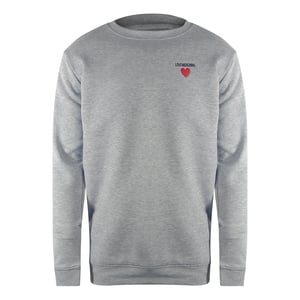 Love Moschino Heart Logo Grey Sweatshirt