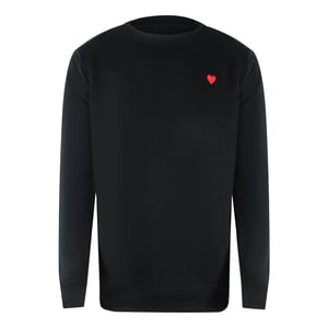 Love Moschino Liten Hjärtformad Svart Tröja
