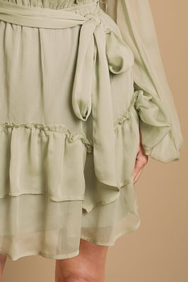 Ruffle Boho Mini Dress