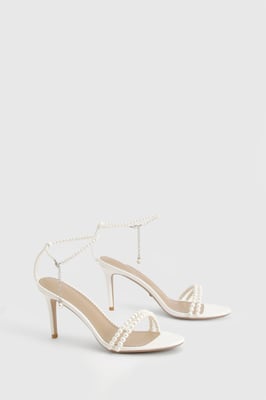 Premium Pearl Strap Stiletto Heels