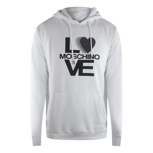 Love Moschino Bold Love Logo Witte Hoodie