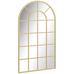 4goodz Wandspiegel raamontwerp met metalen lijst 110 x 62 cm -