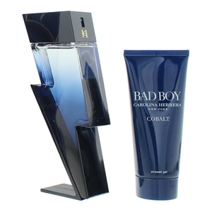Carolina Herrera Bad Boy Cobalt Electrique Eau de Parfum 100ml + Shower Gel 100ml Gift Set for Him