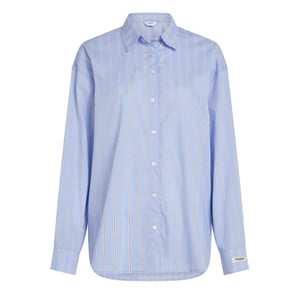 Penn & Ink S26z831 54 penn en ink blouse stripe blue