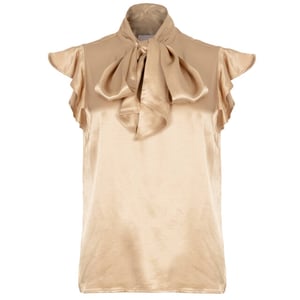 Freebird Top korte mouw bodile ruffle f-w