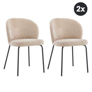 Multifurn 2x eetkamerstoel lio zand