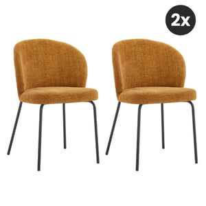 Multifurn 2x eetkamerstoel lio oker