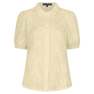 Red Button Blouse korte mouw srb4826 victoria