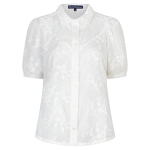 Red Button Blouse korte mouw srb4826 victoria