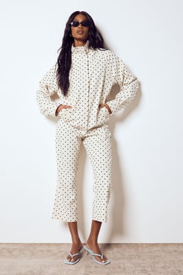 Polka Dot Capri Trousers