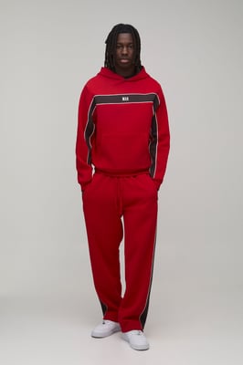 Boxy Man Sport Panelled Hooded Tracksuit