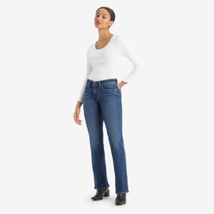 Women's Levis Superlow Bootcut Jeans in Blue