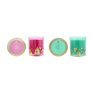 Disney Princess Scented Candle 2×213g - Coral Blossom & Sea Salt, Briar Rose & Vanilla