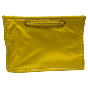 Prada Giallo Tessuto Chain Tote Bag in Yellow Nylon