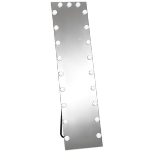 4goodz Passpiegel 150x40 cm rgb-led staande spiegel met 21 gloeilampen 7