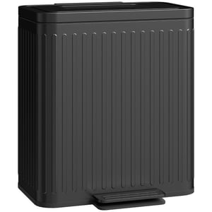 4goodz Pedaalemmer met 2x20 ltr bakken soft-close deksel -