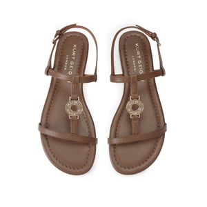 Kurt Geiger London Leather Bromley Flat Sandal Sandals