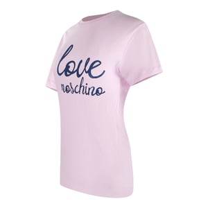 Love Moschino Cursive Logo Pink T-shirt