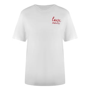 Love Moschino Small Logo White T-shirt
