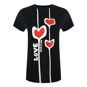 Love Moschino Heart Design Black T-shirt Women
