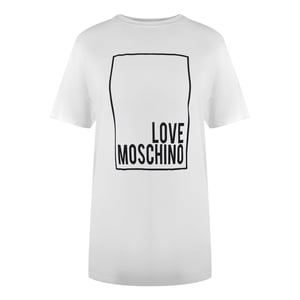 Love Moschino Box Logo White T-shirt