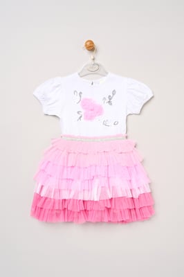 Sequin Embroidery Floral Tutu Dress