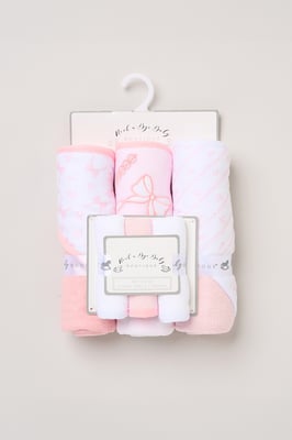 3 Pack Bow Hooded Towels
