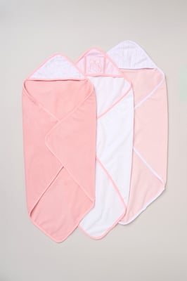 3 Pack Bow Hooded Towels
