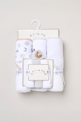 3 Pack Animal Hooded Towels