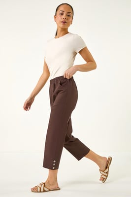 Petite Bengaline Cropped Trouser