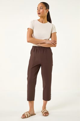 Petite Bengaline Cropped Trouser