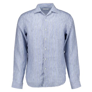Eton Striped linen shirt lange mouw overhemden 100014794