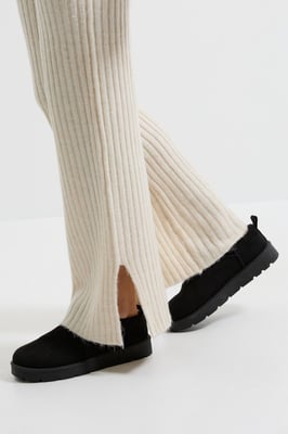 Pamela Cozy Faux Suede Fur Trim Boots