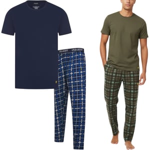 Lyle & Scott Mens Cotton Casul Rich Checked Regalur fit Pajamas Set